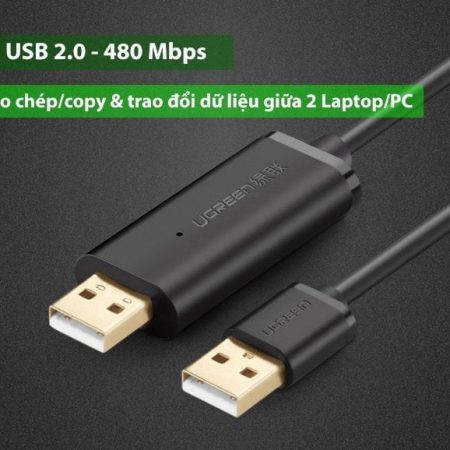 Cáp USB 2.0 Data Link dài 3m Ugreen 20226