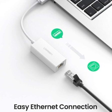 Dây cáp USB 2.0 sang Lan RJ45 vỏ nhựa Ugreen