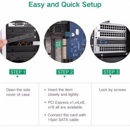 Card chuyển PCI- E to Type-C , USB 3.0 Ugreen 30774