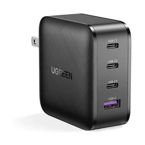 Củ sạc 100W Ugreen 40747 GaN 4 cổng thích hợp cho điện thoại, laptop, máy tính bảng