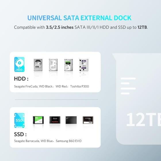 Dock HDD/SSD 2 Cổng SATA 2.5/3.5″ Ugreen 50742