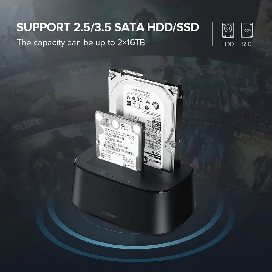 Dock ổ cứng 2.5 và 3.5 Ugreen 50742