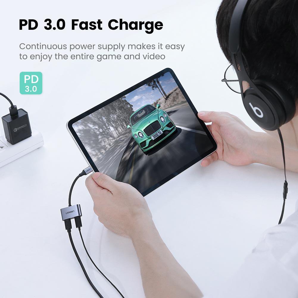 Dây cáp USB Type-C sang 2 Type C Ugreen CM232