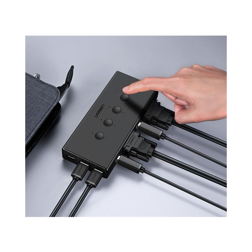Bộ chuyển đổi KVM switch VGA 4 ra 1 Ugreen 50280