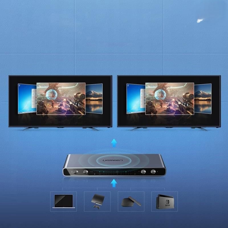Bộ gộp HDMI 4 ra 2 matrix Ugreen 70435