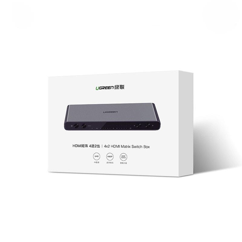 Bộ gộp HDMI chuẩn 2.0 matrix 4 ra 2 Ugreen 70435