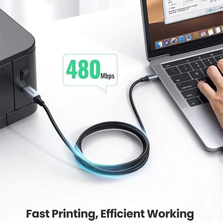 Cáp máy in Type C dài 2m Ugreen 80807