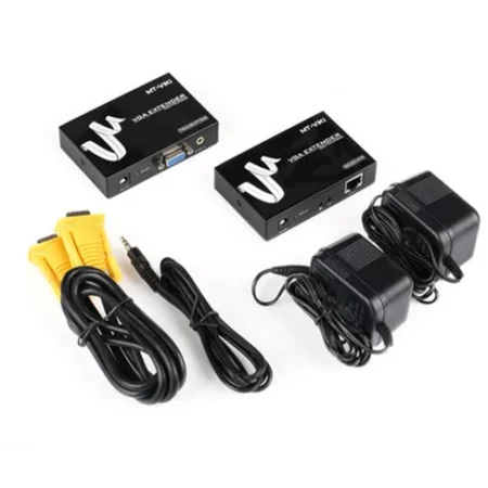 Bộ khuếch đại VGA sang LAN MT-Viki MT-200T 200m (VGA âm, LAN âm, Full HD)