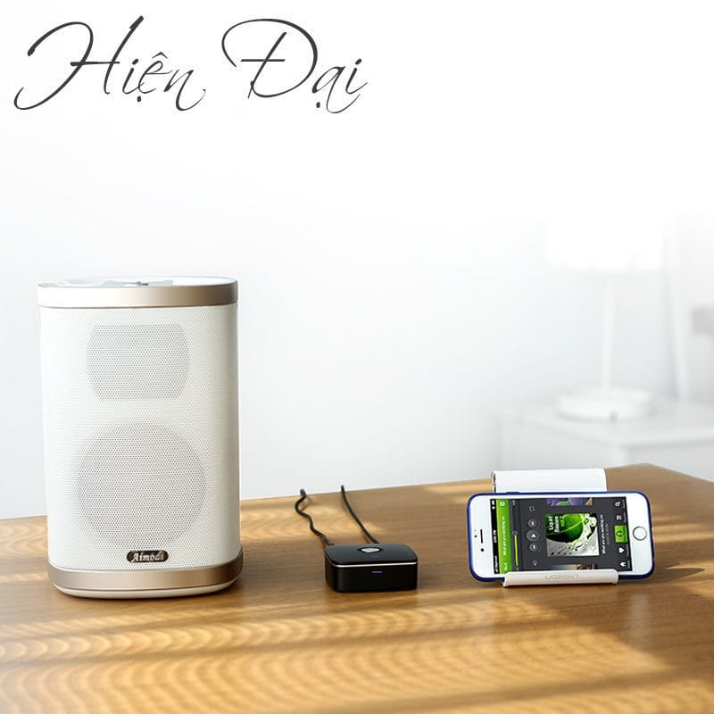 Bộ thu bluetooth 5.1 cho loa, amly hỗ trợ cổng 3.5mm + rca ugreen 40759