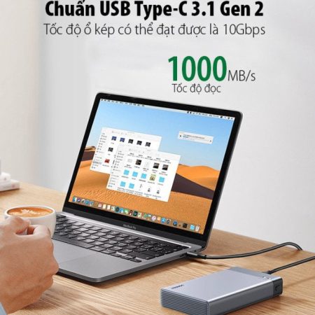 Box đọc ổ cứng 2.5 Dual Ugreen 80857