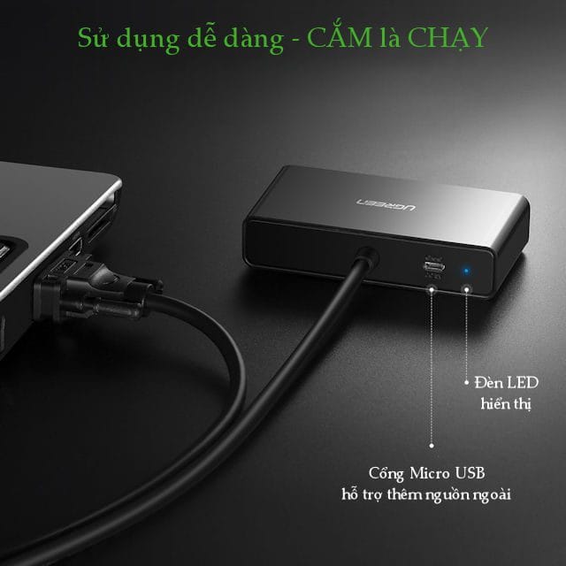 Cáp chia VGA 1 ra 2 Ugreen 40254