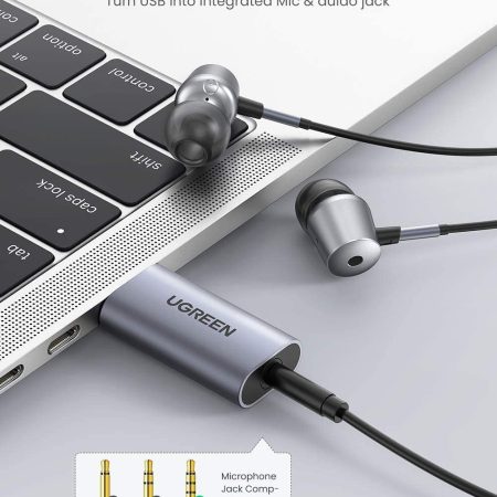 Cáp chuyển USB 2.0 to 3.5mm Ugreen 80864
