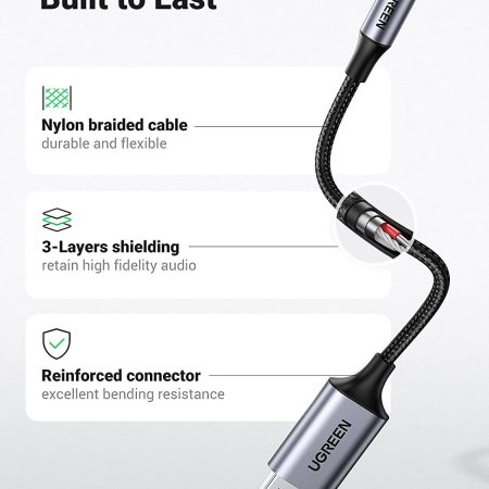 Cáp chuyển USB 2.0 to 3.5mm (mic+loa) Ugreen 30757