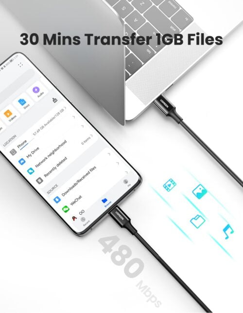 Dây sạc USB Type-C Ugreen US300 100W