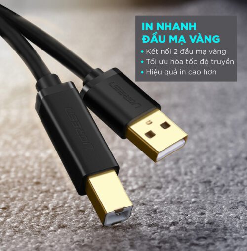 Dây cáp máy in USB 2.0 Ugreen 1m-5m