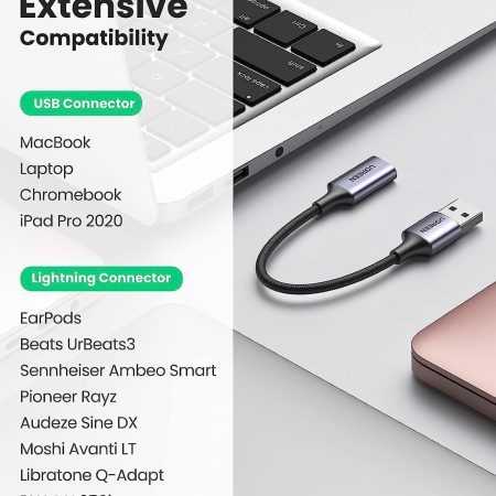 Cáp chuyển USB to Lighting Audio Ugreen 20479