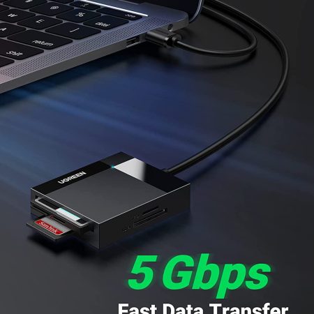 Đầu đọc thẻ USB 3.0 đa năng CF SD TF MS dài 1M Ugreen (30231)