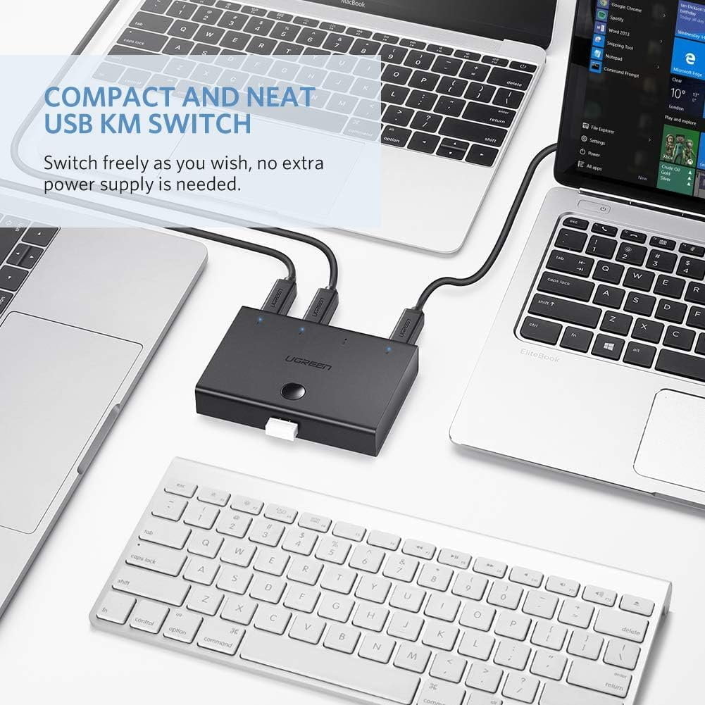 Bộ Chuyển Đổi KVM Switch USB 2.0 Ugreen 30346