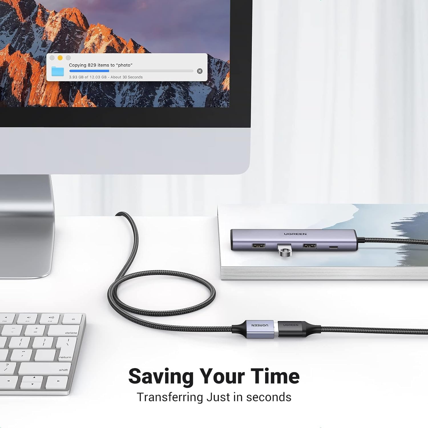 Cáp nối dài USB 3.0 dài 1M Ugreen 10495