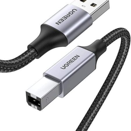 Dây cáp máy in USB 2.0 bọc nylon Ugreen 1m-5m