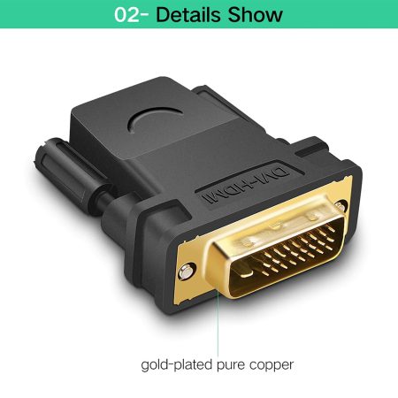 Đầu chuyển DVI to HDMI  Ugreen 20124