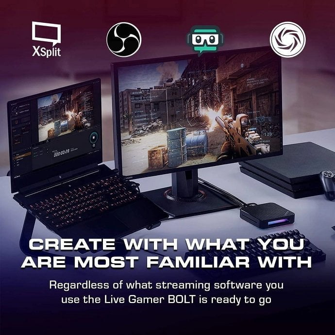 Thiết bị ghi hình Live Gamer BOLT Avermedia GC555 hỗ trợ 4K HDR