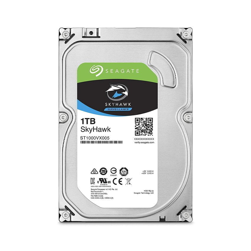 Ổ cứng HDD Seagate Skyhawk 1TB-6TB 3.5'' SATA 64MB-256MB 5400RPM-5900RPM (Cho camera)