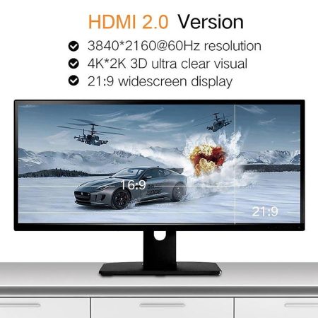Cáp HDMI 2.0 Carbon 3m chuẩn 4K@60MHz Ugreen 50109