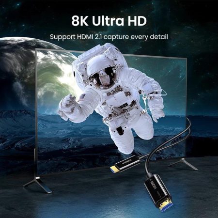 Cáp HDMI 2.1 sợi quang dài 40m hỗ trợ 8K/60Hz 4K/120Hz Ugreen 50400