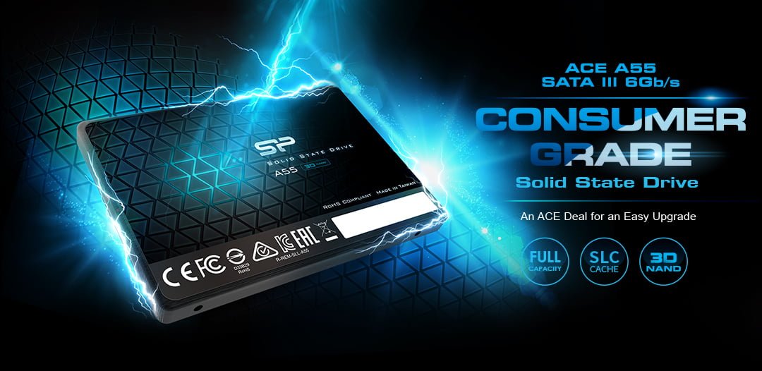 Ổ cứng SSD Silicon Power Ace A55 128GB-1TB SATA 2.5′