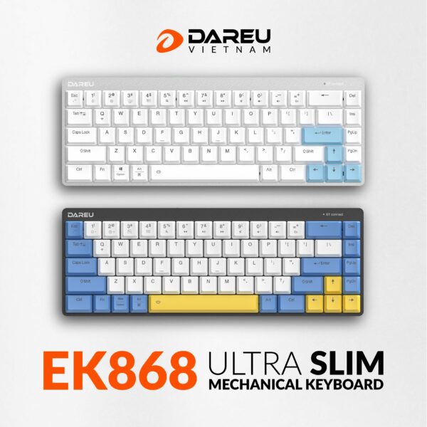 Bàn Phím Cơ Không Dây DAREU EK868 68KEY