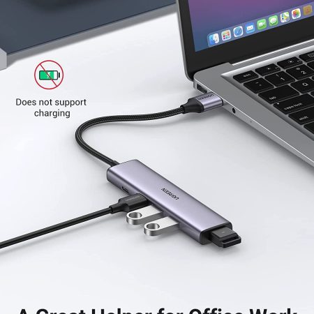 Bộ chia USB 3.0 ra 4 cổng Ugreen 20805 vỏ nhôm