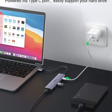 Bộ chia USB 3.0 ra 4 cổng Ugreen 20805 vỏ nhôm