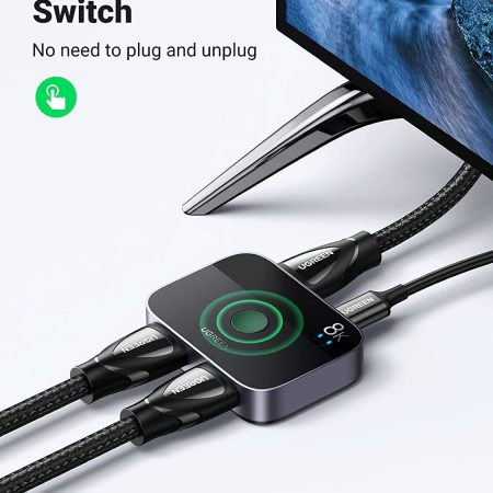 Bộ gộp HDMI 2 ra 1 hỗ trợ 8k@60hz Ugreen 90385