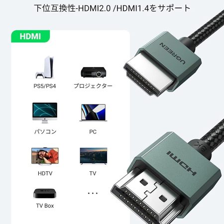 Cáp HDMI 2.1 siêu mỏng dài 2M hỗ trợ 8K Ugreen 90384
