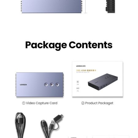 Thiết bị ghi hình Capture Livestream HDMI hỗ trợ 4K Ugreen 80688