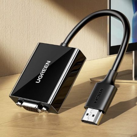 Cáp chuyển HDMI to VGA hỗ trợ nguồn Ugreen 90813