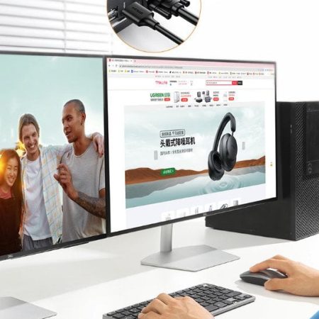 Cáp chuyển HDMI to VGA hỗ trợ nguồn Ugreen 90813