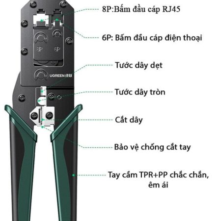 Kìm bấm mạng RJ45/RJ11 Ugreen 70683