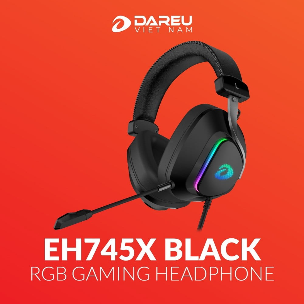 Tai nghe DAREU EH745X BLACK RGB