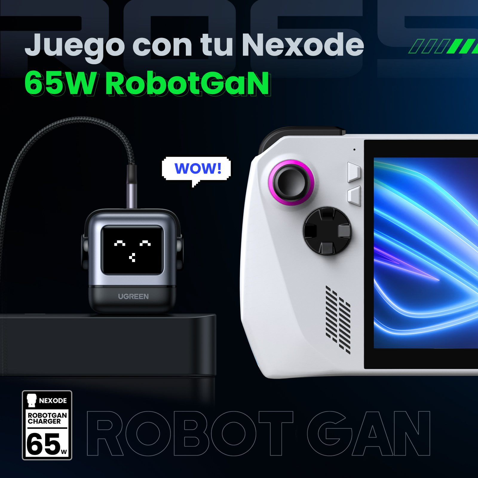 Củ Sạc Robot RG 65W Ugreen 15570