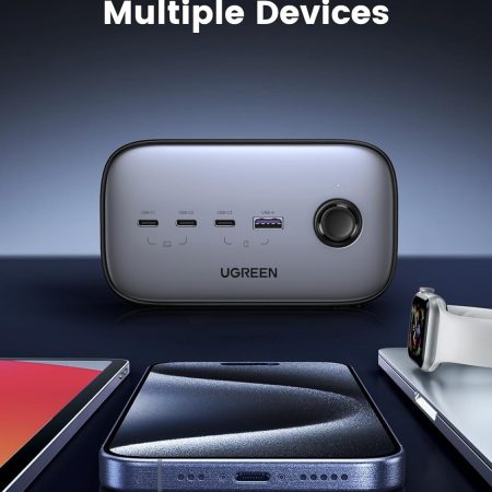 Sạc điện thoại laptop DigiNest Pro 3 cổng USB-C và 1 cổng USB 100W Ugreen 40896