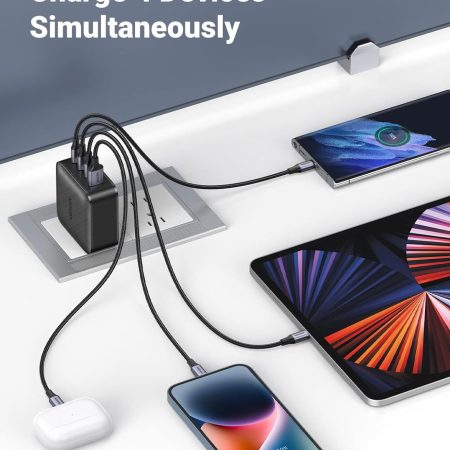 Củ sạc nhanh 65W GaN 3 USB-C và 1 USB Type-A PD3.0 Ugreen 70773