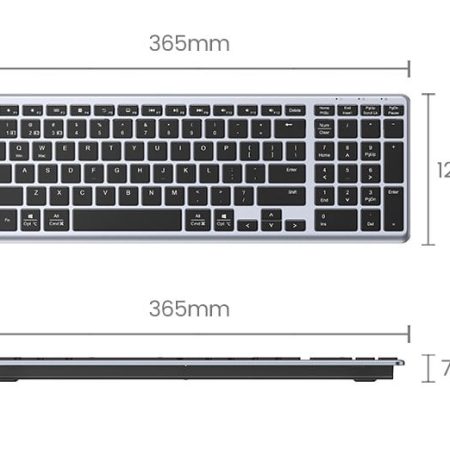 Wireless Ultra Slim Wireless & Bluetooth Keyboard Ugreen 15258