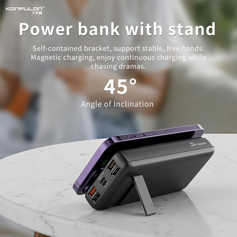 SẠC DỰ PHÒNG KONFULON KHÔNG DÂY M17W  20000MAH