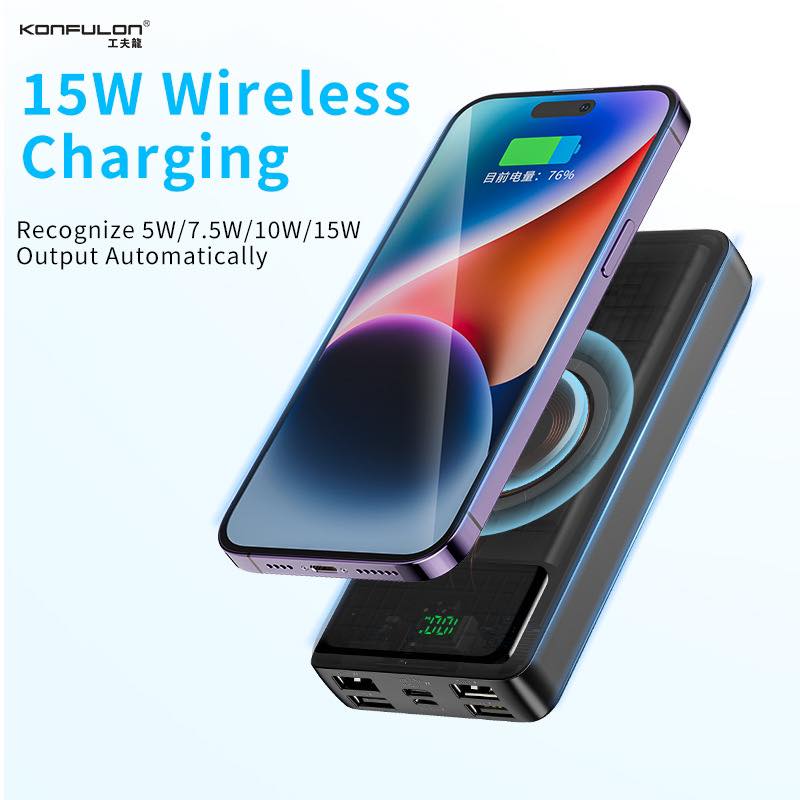 Pin sạc dự phòng không dây 20000mAh Konfulon M17W