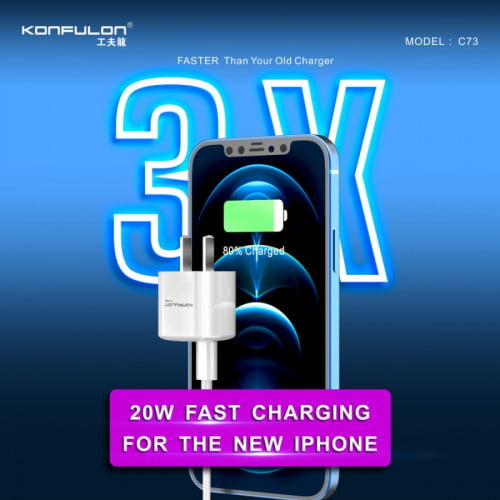 Củ sạc 20W USB type-C Konfulon C73