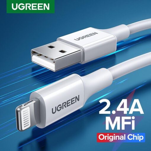 Dây sạc USB-A sang Lightning Ugreen US291 (chứng nhận MFI của Apple)