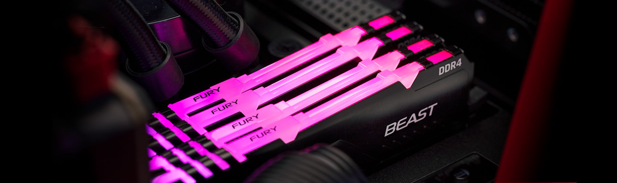 RAM PC Kingston Fury Beast RGB 8GB-32GB DDR4