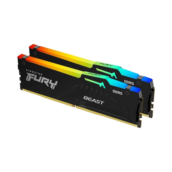 Ram PC Kingston Fury Beast RGB DDR5 16GB-64GB 5200MHz-6000MHz